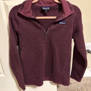 Patagonia Maroon Fleece Pullover